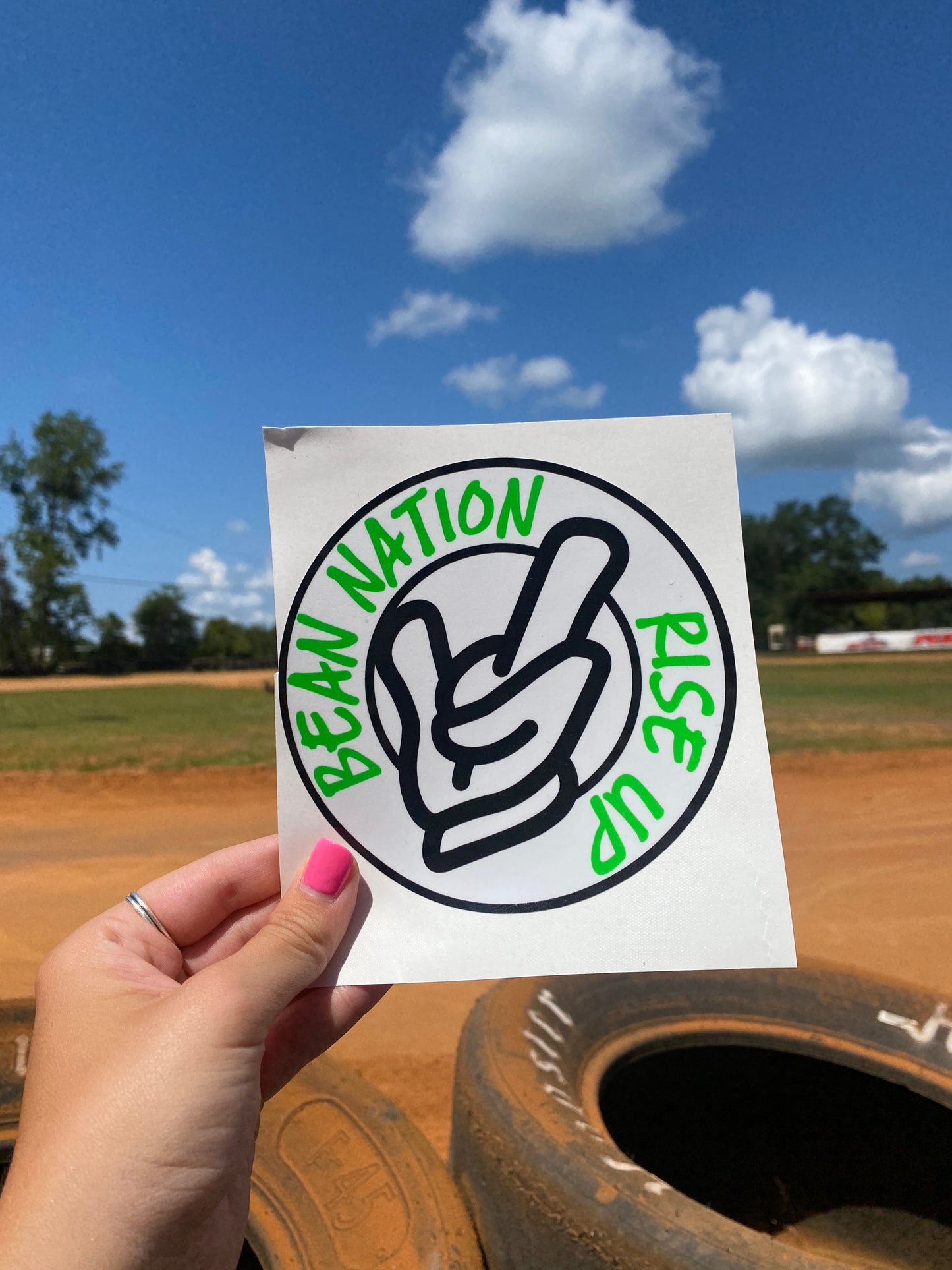Bean Nation Rise Up Sticker