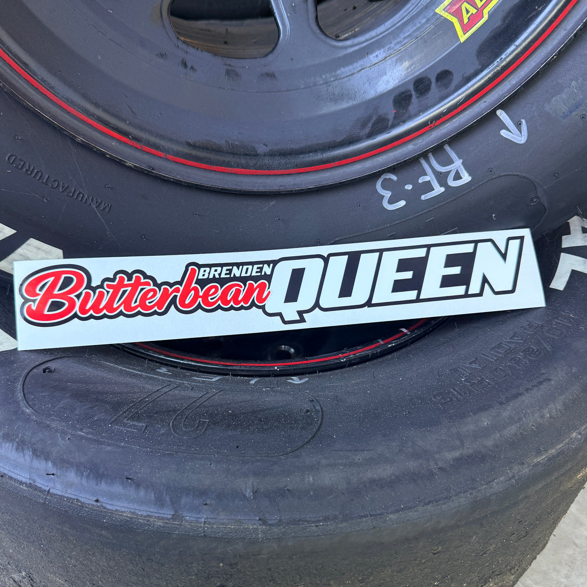 Butterbean Name Rail Decal