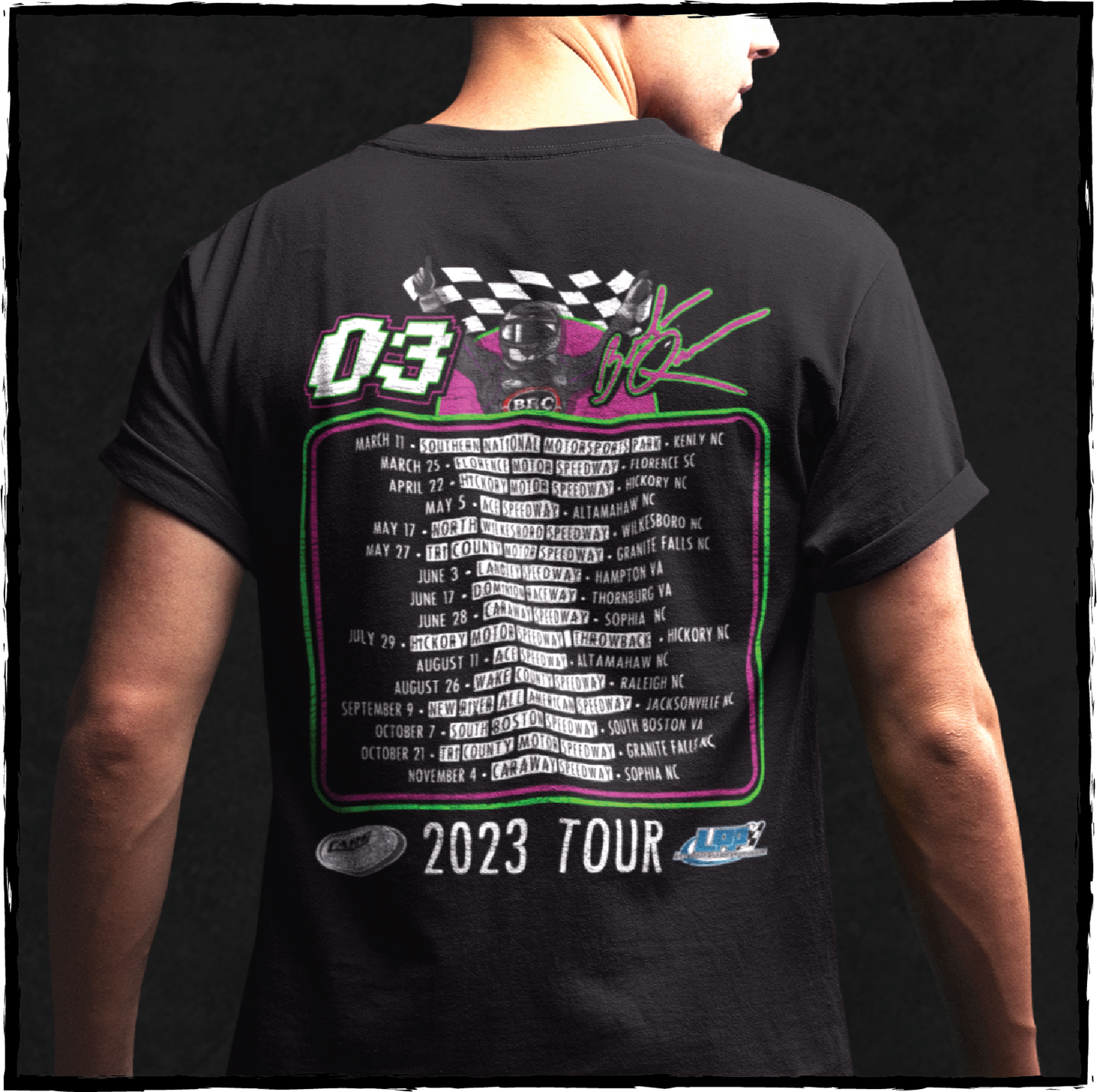 2023 CARS Tour Schedule T-Shirt