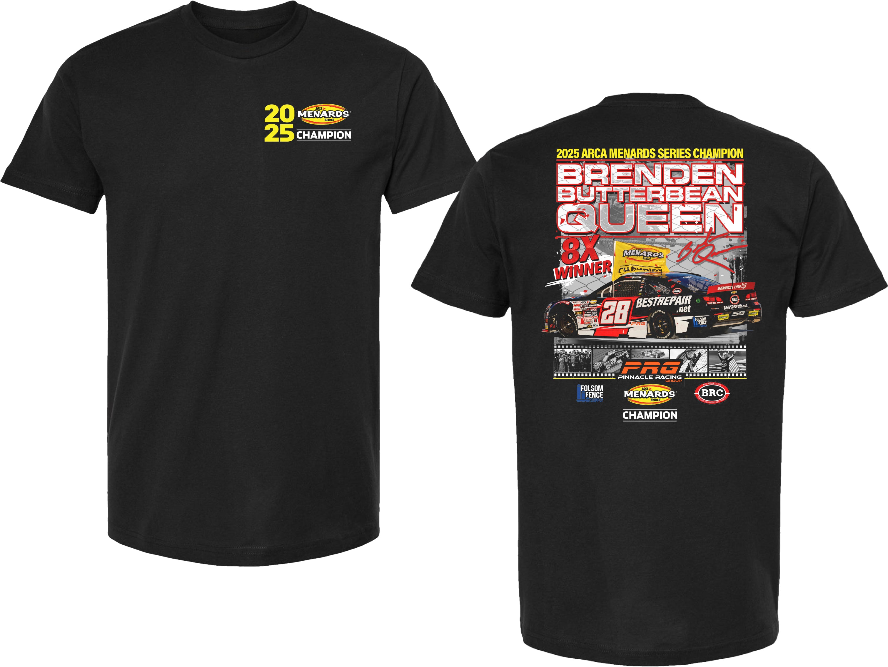2025 ARCA Championship T-Shirt – Cross Authentics LLC