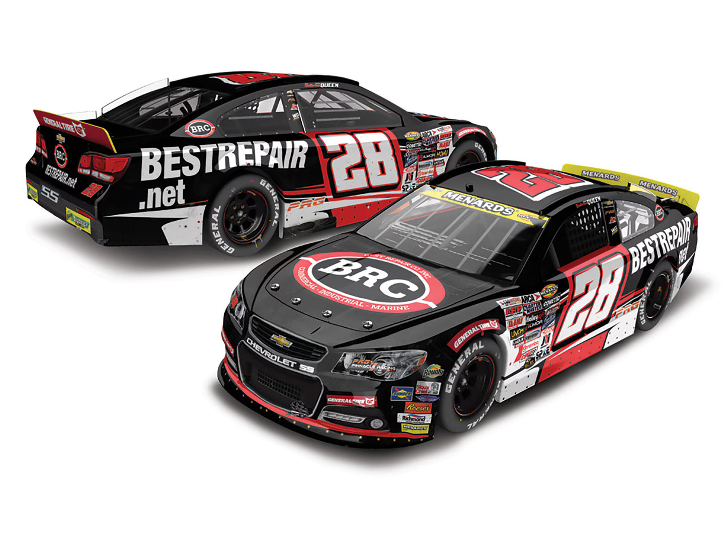 Brenden "Butterbean" Queen 2025 BRC Daytona Win Raced Version 1:24 Diecast