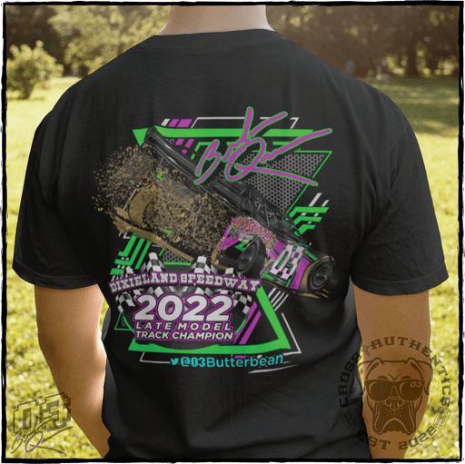 2022 Dixieland Speedway Dirt Late Model Championship Butterbean Shirts